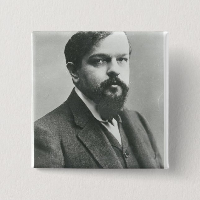 Chapa Cuadrada Claude Debussy (Anverso)