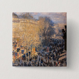 Chapa Cuadrada Claude Monet - Boulevard des Capucines en París