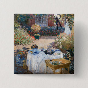 Chapa Cuadrada Claude Monet - El almuerzo, panel decorativo