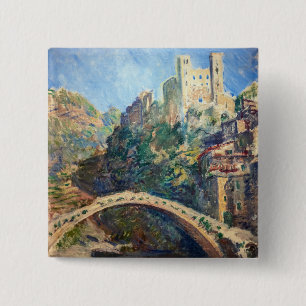 Chapa Cuadrada Claude Monet - El Castillo de Dolceacqua