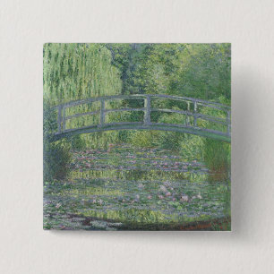 Chapa Cuadrada Claude Monet   El estanque acuático: Armonía ver