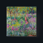 Chapa Cuadrada Claude Monet - El jardín del Iris en Giverny<br><div class="desc">El Jardín Iris de Giverny / El Jardín del Artista en Giverny - Claude Monet,  1899-1900</div>