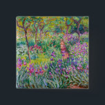 Chapa Cuadrada Claude Monet - El jardín del Iris en Giverny<br><div class="desc">El Jardín Iris de Giverny / El Jardín del Artista en Giverny - Claude Monet,  1899-1900</div>
