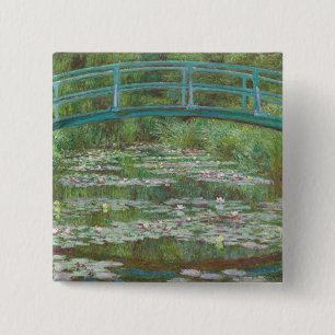 Chapa Cuadrada Claude Monet  El puente japonés de 1899