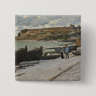 Chapa Cuadrada Claude Monet el   Sainte-Adresse, 1867