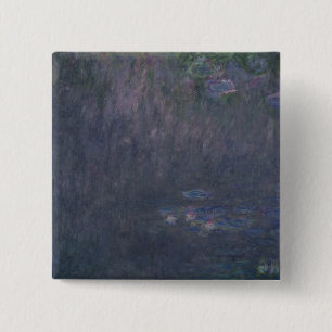 Chapa Cuadrada Claude Monet el Waterlilies: Reflexiones de
