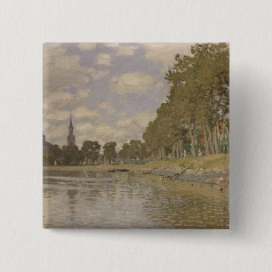 Chapa Cuadrada Claude Monet el   Zaandam 1871