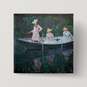 Chapa Cuadrada Claude Monet - En el barco noruego