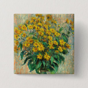 Chapa Cuadrada Claude Monet - Flores de Tupinambo