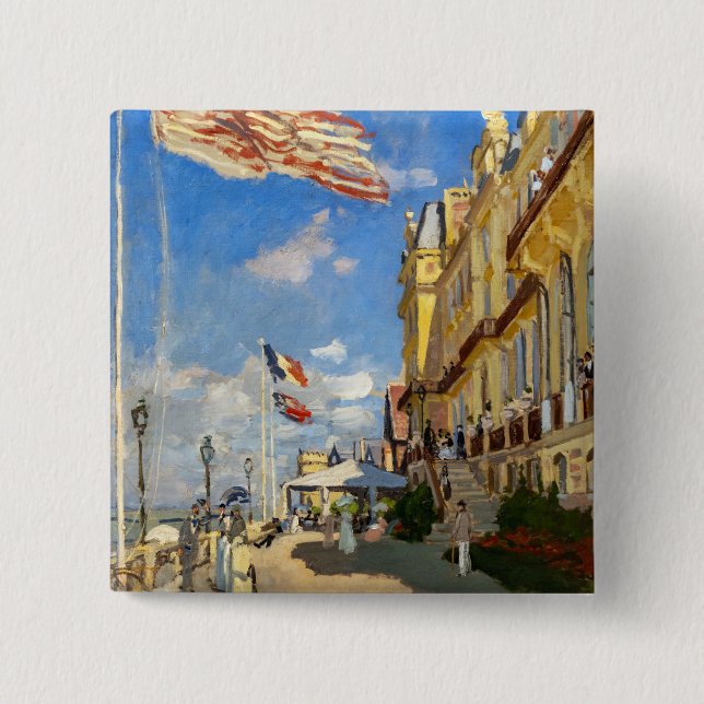 Chapa Cuadrada Claude Monet - Hotel des Roches Noires, Trouville (Anverso)