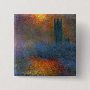 Chapa Cuadrada Claude Monet - Impresión de lienzo en las casas de