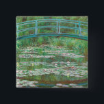 Chapa Cuadrada Claude Monet Impresionismo<br><div class="desc">Botón Claude Monet "Footbridge japonés".</div>