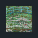 Chapa Cuadrada Claude Monet Impresionismo<br><div class="desc">Botón Claude Monet "Footbridge japonés".</div>