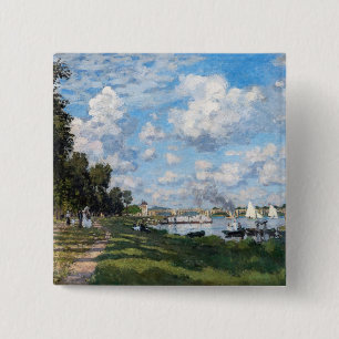 Chapa Cuadrada Claude Monet - La Cuenca en Argenteuil