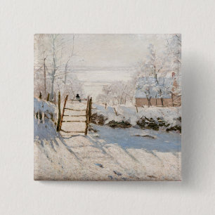 Chapa Cuadrada Claude Monet - La Urraca
