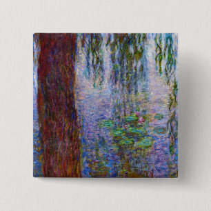 Chapa Cuadrada Claude Monet - Nenúfares