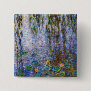Chapa Cuadrada Claude Monet - Nenúfares