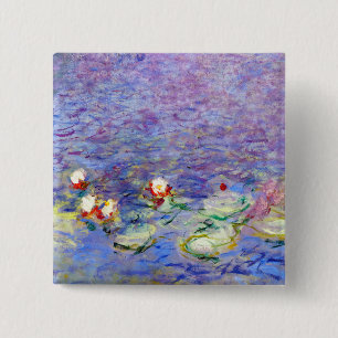 Chapa Cuadrada Claude Monet - Nenúfares