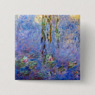 Chapa Cuadrada Claude Monet - Nenúfares