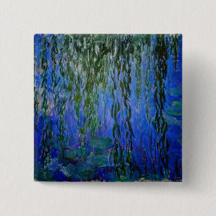 Chapa Cuadrada Claude Monet - Nenúfares con sauce llorón