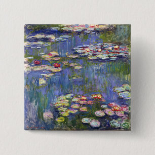 Chapa Cuadrada Claude Monet - Nenúfares / Ninféas