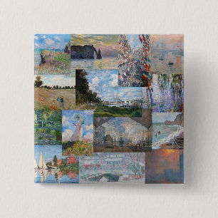 Chapa Cuadrada Claude Monet - Patchwork