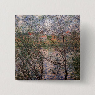 Chapa Cuadrada Claude Monet - Primavera a través de las ramas