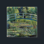 Chapa Cuadrada Claude Monet - Water Lily Pond y Puente Japanés<br><div class="desc">The Water Lily Pond and the Japanese Bridge / Le Bassin aux nympheas - Claude Monet,  1899</div>