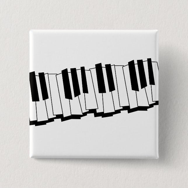 Chapa Cuadrada Claves de piano (Anverso)