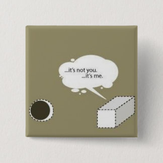 Chapa Cuadrada clavija cuadrada; agujero redondo