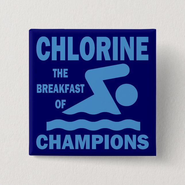 Chapa Cuadrada Cloro el desayuno de campeones (Anverso)