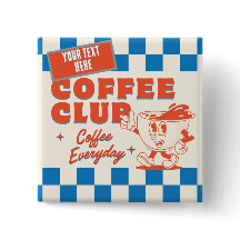 Club de Café caricatura – Adorable Amante del Café