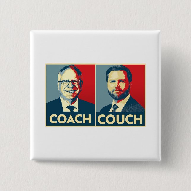 Chapa Cuadrada Coach vs Couch (Anverso)