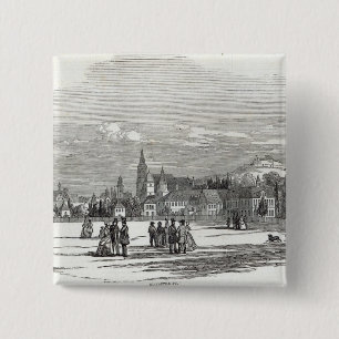 Chapa Cuadrada Coburgo, grabado por W.J. Linton