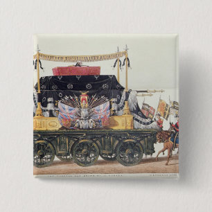 Chapa Cuadrada Coche fúnebre del duque de Wellington, 1853