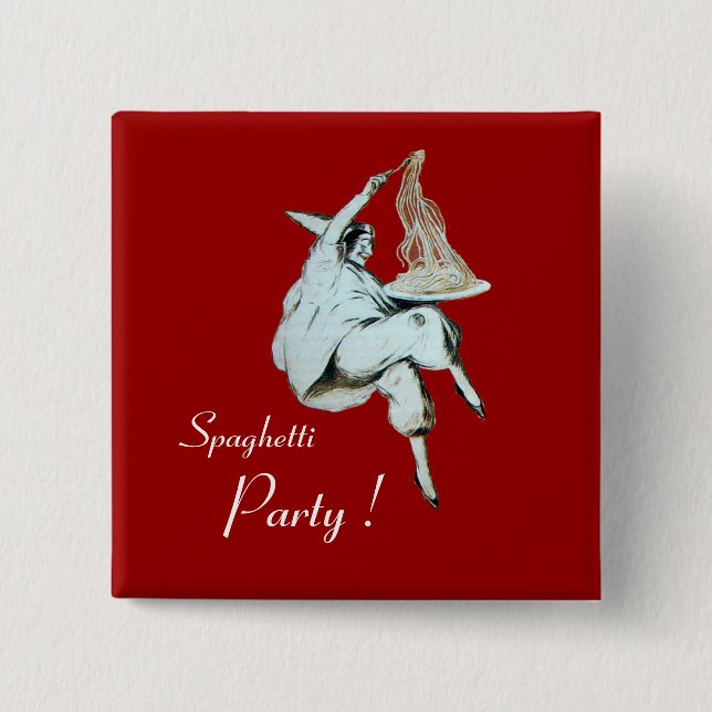 CHAPA CUADRADA COCINA ITALIANA FIESTA DE ESPAGUETTI, RESTAURANTE  (Anverso)