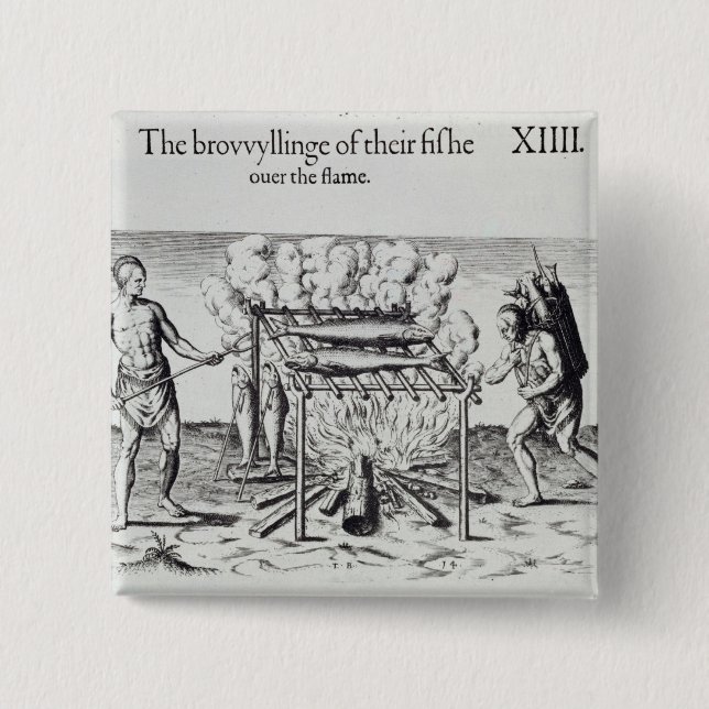 Chapa Cuadrada Cocinar pescados (Anverso)