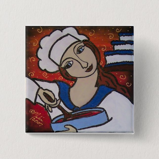 Chapa Cuadrada cocinero (Anverso)