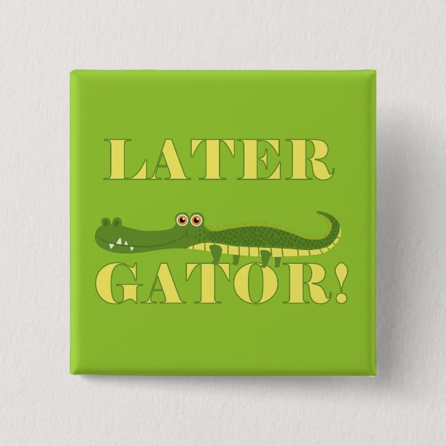 Chapa Cuadrada Cocodrilo posterior (Anverso)