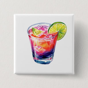 Chapa Cuadrada Cóctel de fruta tropical