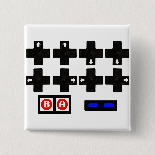 Chapa Cuadrada Código Contra Konami (Anverso)