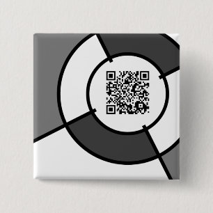Chapa Cuadrada código QR bullseye