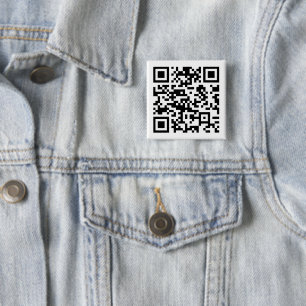 Chapa Cuadrada Código QR creado al instante (introduciendo su URL