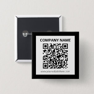Chapa Cuadrada Código QR editable y diseño personalizable simple