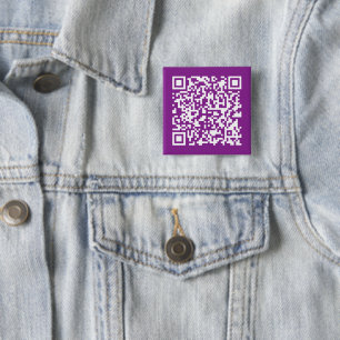 Chapa Cuadrada Código QR instantáneo con la dirección URL de su s