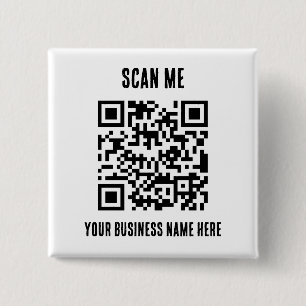 Chapa Cuadrada Código QR Promocional Empresarial