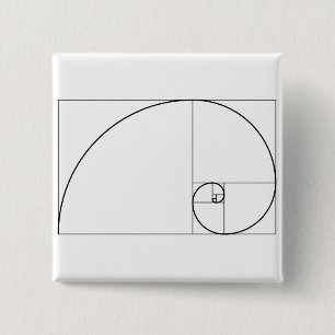 Chapa Cuadrada Coeficiente de oro espiral de Fibonacci