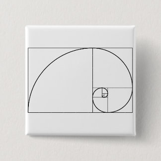 Chapa Cuadrada Coeficiente de oro espiral de Fibonacci