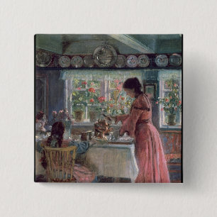Chapa Cuadrada Colada de la mañana Coffee, 1906