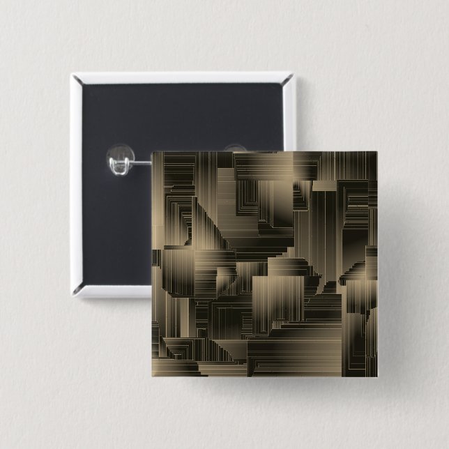 Chapa Cuadrada Colden Halls Art Deco (Anverso y reverso)